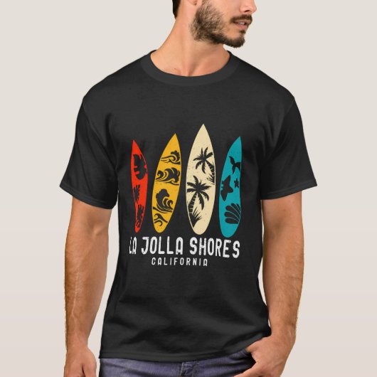 La Jolla Shores California Beach Surfen S T-shirt (Voorkant)
