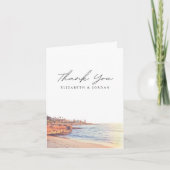 La Jolla Sunset Blank bedankje Bedankkaart (Voorkant)