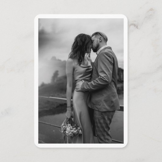 La Jolla Trouwdetails Behuizing Kaart (Achterkant)