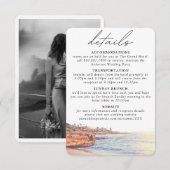 La Jolla Trouwdetails Behuizing Kaart (Voorkant / Achterkant)