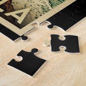 La Jolla Vintage Travel - Californische kust Legpuzzel (Zijkant)