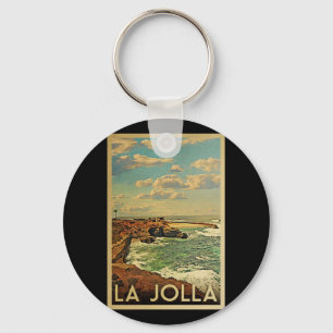 La Jolla Vintage Travel - Californische kust Sleutelhanger