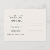 La Jolla Wedding Save the Date Briefkaart (Achterkant)
