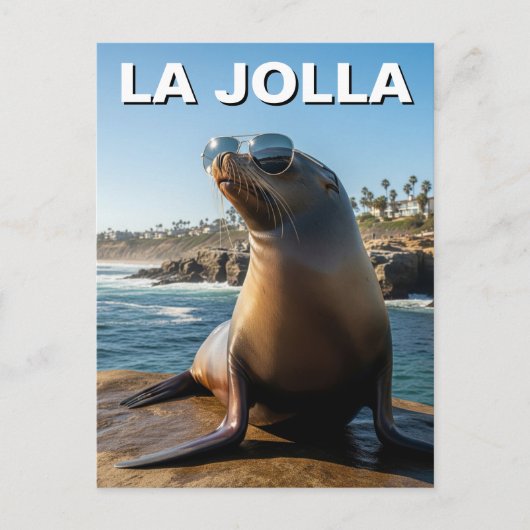 La Jolla Zee Lion Californië Reizen Briefkaart (Voorkant)