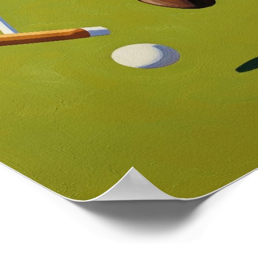 LA JOUSE DE POLO (de polospeler) - originele kunst Poster (Hoek)