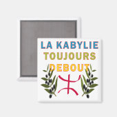 La kabylie toujours debout magneet (Voorkant / Achterkant)
