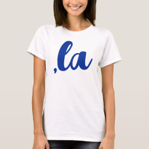 ,la Kamala comma spreek blauw-democratische tekst  T-shirt