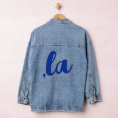 ,la Kamala comma spreek blauwe tekst uit Denim Jacket (Hangar)
