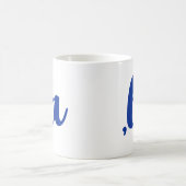 ,la Kamala comma spreek blauwe tekst uit Koffiemok (Center)