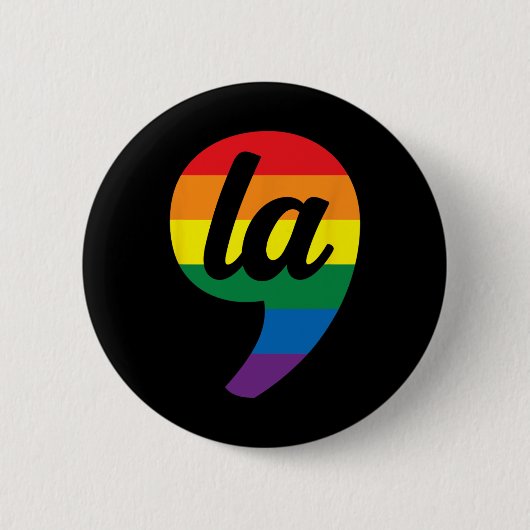 La Kamala Harris Pride Rainbow Ronde Button 5,7 Cm (Voorkant)