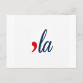 'la Kamala Harris. Wit Briefkaart (Voorkant)