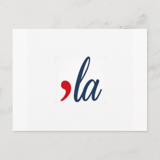 'la Kamala Harris. Wit Briefkaart (Voorkant)