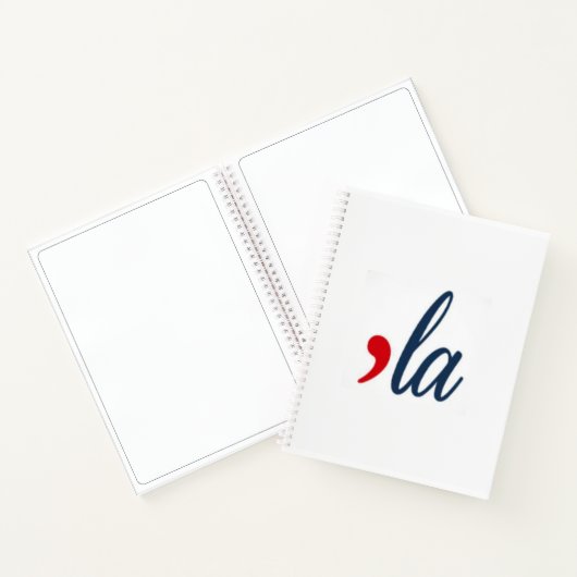 'la Kamala Harris. Wit Notitieboek (Binnen)