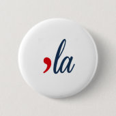'LA Kamala Harris. witte cirkel Ronde Button 5,7 Cm (Voorkant)