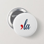 'LA Kamala Harris. witte cirkel Ronde Button 5,7 Cm (Voorkant /achterkant)