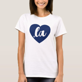 ,la KAMALA hart blauw democraat tekst T-shirt