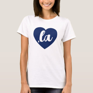 ,la KAMALA hart blauw democraat tekst T-shirt