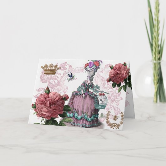 La kooi aux oiseaux (de kooi van de Vogel) Bedankkaart (Voorkant)