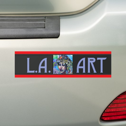 LA-kunst bumpersticker (Op auto)