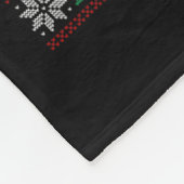 La La Donald Trump Potus 47 Lelijke Kerstzweet Fleece Deken (Hoek)