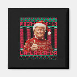 La La Donald Trump Potus 47 Lelijke Kerstzweet Magneet