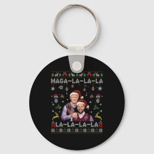 La La Donald Trump Potus 47 Lelijke Kerstzweet Sleutelhanger