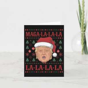 La La Donald Trump Potus 47 Ugly Christmas 2 Kaart