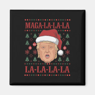 La La Donald Trump Potus 47 Ugly Christmas 2 Magneet