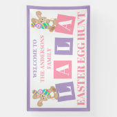 La La Easter Bunny Egg Hunt Banner (Verticaal)