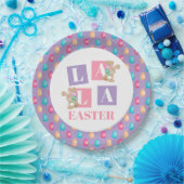 La La Easter Bunny Egg Hunt Party Papieren Bordje (Feest)