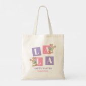 La La Easter Bunny Egg Hunt Tote Bag (Achterkant)