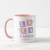 La La Easter Cute Spring Bunny Mug Mok (Links)