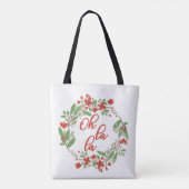 La La - Franse Gezegden Floral Tote Bag (Achterkant)