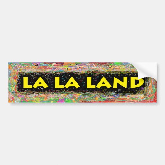 La La La Bumpersticker (Voorkant)