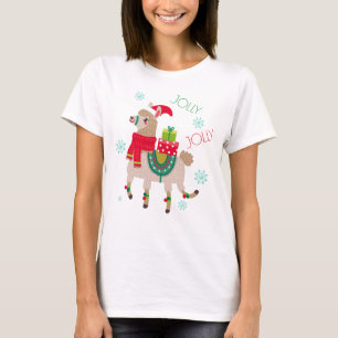 La La La La Llama Kerstmis T-shirt