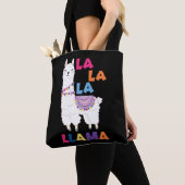 La La La Llama - Funny Singing Llama Tote Bag (Dichtbij)
