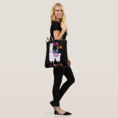 La La La Llama - Funny Singing Llama Tote Bag (Op model)
