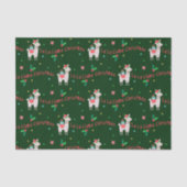 La La Llama Kerstmis Tissuepapier (Voorkant)