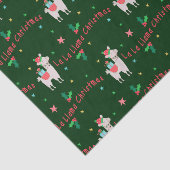 La La Llama Kerstmis Tissuepapier (Detail)