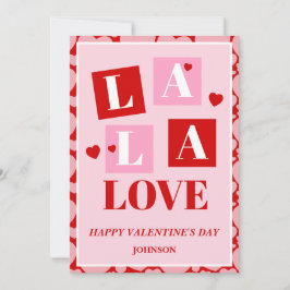 La La Love Couple Valentine’s Day Card Feestdagenkaart