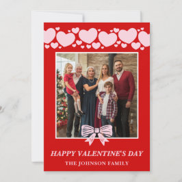 La La Love Family Valentine’s Day Photo Card Feestdagenkaart
