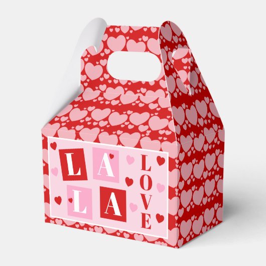 La La Love Valentijnsdag Bedankdoosjes (Voorkant Zijde)