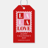 La La Love Valentijnsdag Cadeaubijsluiters Cadeaulabel (Achterkant)