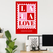La La Love Valentijnsdag Muur Kunst - Printbare Poster (Thuiskantoor)
