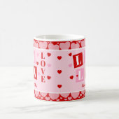 La La Love Valentine’s Day Personalized Mug Koffiemok (Center)