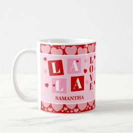 La La Love Valentine’s Day Personalized Mug Koffiemok