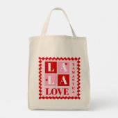 La La Love Valentine’s Day Personalized Tote Bag (Achterkant)