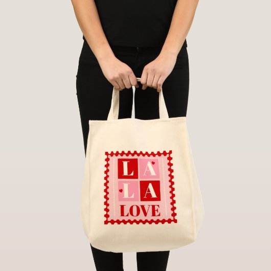 La La Love Valentine’s Day Tote Bag (Voorkant (product))