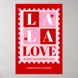 La La Love Valentine’s Day Wall Art – Printable Poster