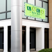 La La Lucky St. Patrick’s Day Party Welcome Spandoek (Buitenkant Gebouw)